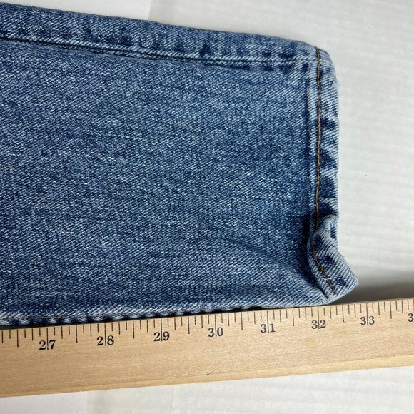 VTG 90s Levi's Jeans Men's 30x32 512 Slim Tapered Blue Faded Denim USA Tag 32x34 - Picture 12 of 16
